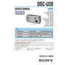 Sony DSC-U20 (serv.man2) Service Manual