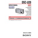 Sony DSC-U20 (serv.man3) Service Manual