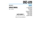 Sony DSC-U20 (serv.man6) Service Manual