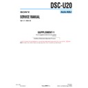 Sony DSC-U20 (serv.man7) Service Manual