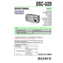 Sony DSC-U20 Service Manual