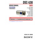 Sony DSC-U30 (serv.man3) Service Manual