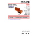 Sony DSC-U50 (serv.man3) Service Manual