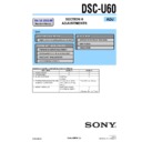 Sony DSC-U60 (serv.man4) Service Manual