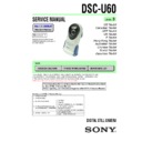 Sony DSC-U60 Service Manual
