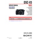Sony DSC-V3 (serv.man3) Service Manual