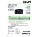 Sony DSC-V3 Service Manual