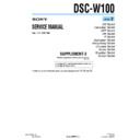 Sony DSC-W100 (serv.man9) Service Manual