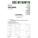 Sony DSC-W110, DSC-W115 (serv.man6) Service Manual