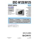 Sony DSC-W120, DSC-W125 (serv.man2) Service Manual
