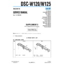 Sony DSC-W120, DSC-W125 (serv.man7) Service Manual