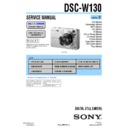 Sony DSC-W130 (serv.man2) Service Manual