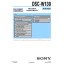 Sony DSC-W130 (serv.man3) Service Manual
