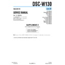 Sony DSC-W130 (serv.man4) Service Manual