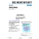 dsc-w15, dsc-w17, dsc-w5, dsc-w7 (serv.man10) service manual