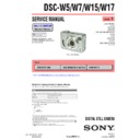 Sony DSC-W15, DSC-W17, DSC-W5, DSC-W7 (serv.man3) Service Manual