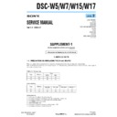 dsc-w15, dsc-w17, dsc-w5, dsc-w7 (serv.man5) service manual