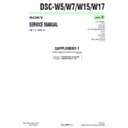 dsc-w15, dsc-w17, dsc-w5, dsc-w7 (serv.man6) service manual