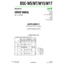 Sony DSC-W15, DSC-W17, DSC-W5, DSC-W7 (serv.man9) Service Manual