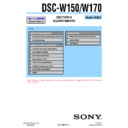 Sony DSC-W150, DSC-W170 (serv.man3) Service Manual