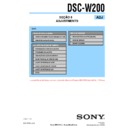 dsc-w200 (serv.man12) service manual