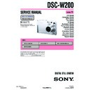 Sony DSC-W200 (serv.man3) Service Manual