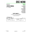 Sony DSC-W200 (serv.man7) Service Manual