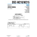Sony DSC-W210, DSC-W215 (serv.man5) Service Manual