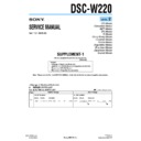 Sony DSC-W220 (serv.man4) Service Manual
