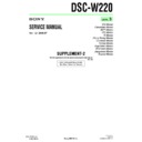 Sony DSC-W220 (serv.man6) Service Manual