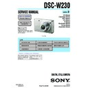 dsc-w230 (serv.man2) service manual