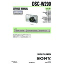 Sony DSC-W290 Service Manual