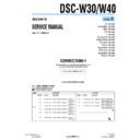 Sony DSC-W30, DSC-W40 (serv.man11) Service Manual
