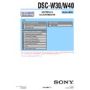 Sony DSC-W30, DSC-W40 (serv.man4) Service Manual