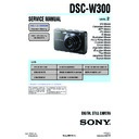 Sony DSC-W300 (serv.man2) Service Manual