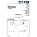 Sony DSC-W300 (serv.man6) Service Manual