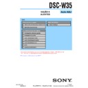 Sony DSC-W35 (serv.man15) Service Manual