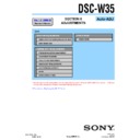 Sony DSC-W35 (serv.man4) Service Manual