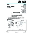 Sony DSC-W35 (serv.man7) Service Manual