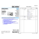 Sony DSC-W350 (serv.man2) Service Manual