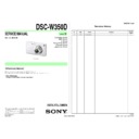 Sony DSC-W350D Service Manual