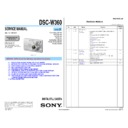 Sony DSC-W360, DSC-W560 (serv.man2) Service Manual