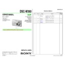 Sony DSC-W360, DSC-W560 Service Manual