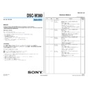 Sony DSC-W380 (serv.man3) Service Manual