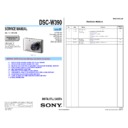 Sony DSC-W390 (serv.man2) Service Manual
