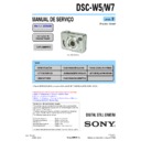 Sony DSC-W5, DSC-W7 (serv.man2) Service Manual