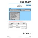 Sony DSC-W5, DSC-W7 (serv.man3) Service Manual