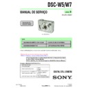 Sony DSC-W5, DSC-W7 Service Manual