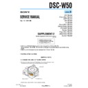 Sony DSC-W50 (serv.man10) Service Manual