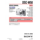 Sony DSC-W50 (serv.man3) Service Manual